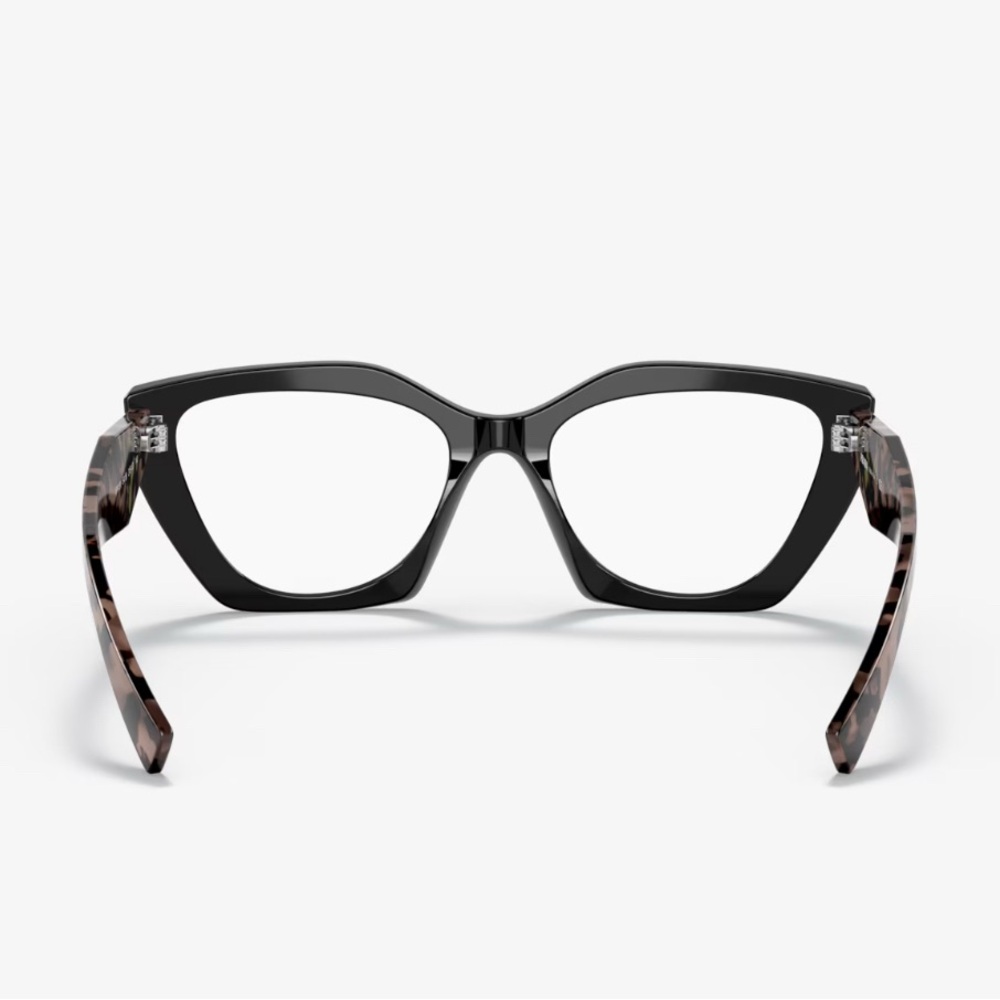 Prada Women's Glasses in Black and Brown Pattern - Picture 3 of 8